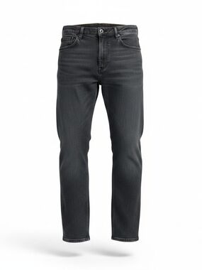 Duluth Trading Co Ballroom Charcoal Gray Washed Black Straight-Leg Jeans